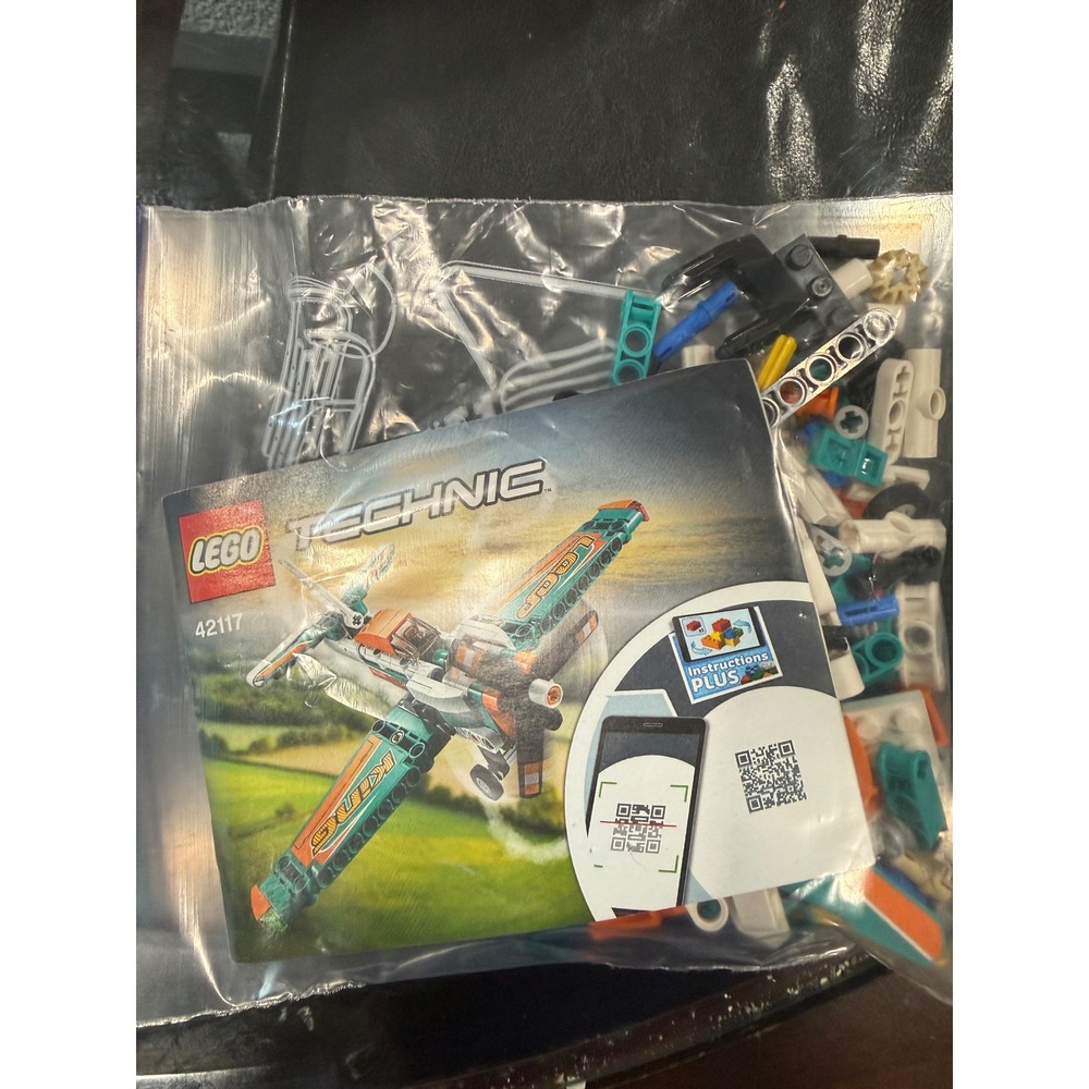 LEGO Technic Race Plane 42117 2-in-1‎ Building Set Teal Orange Jet Airplane Toy